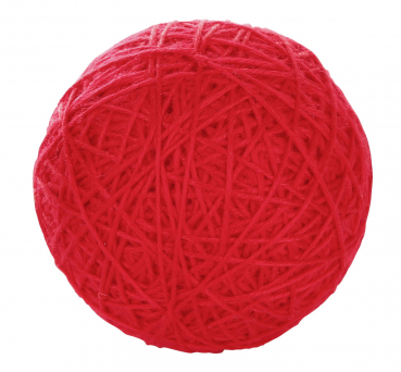 Wollspielball 10cm, rot