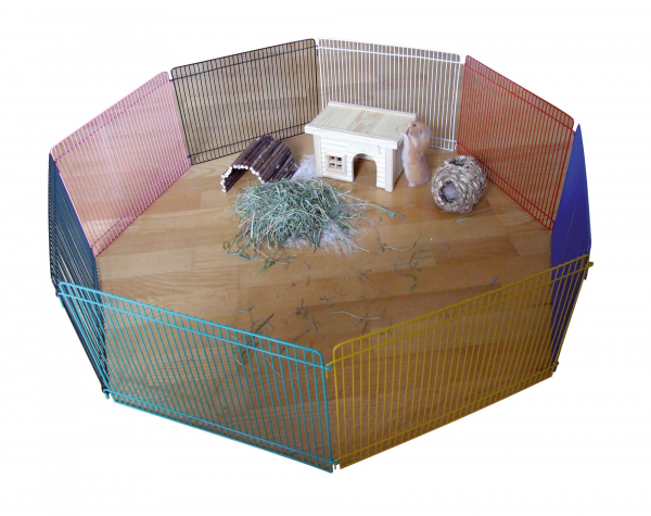 Freigehege für Hamster, 8 Elemente à 34 x 23 cm