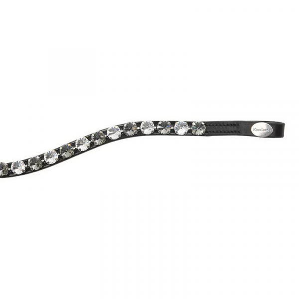 KAVALKADE Stirnband "Diamond", gebogen, schwarz/grau-weiß, V