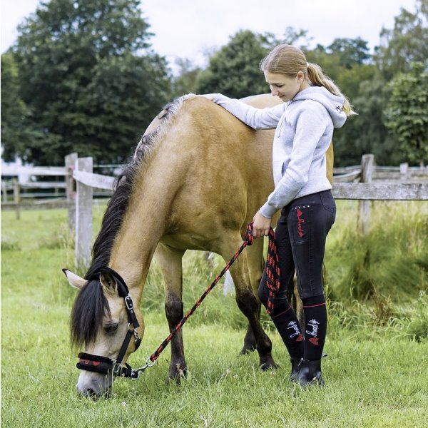 LIA & ALFI Jugend-Jeansreithose "ponylove" mit Grip Vollbesatz