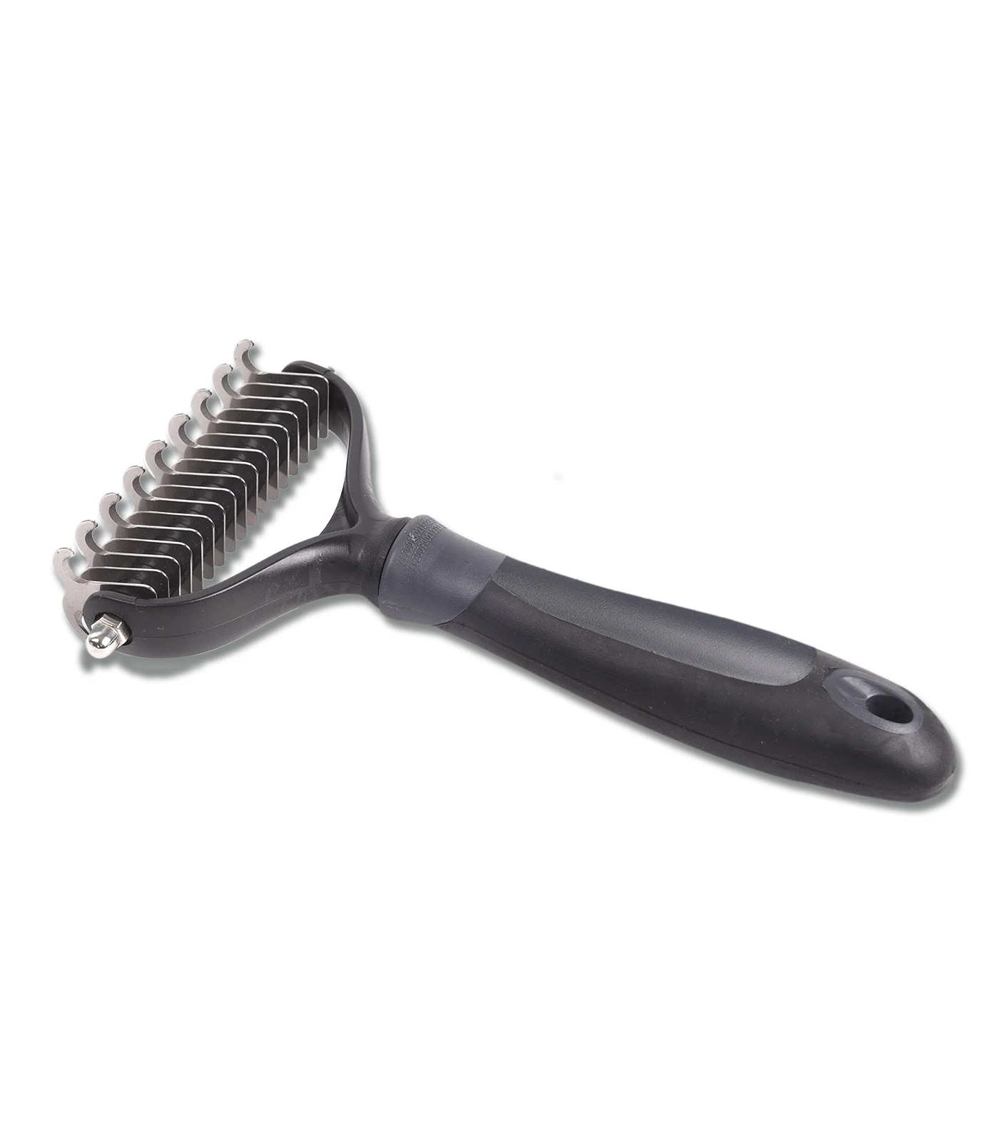 Deshedding Comb with plastic grip, L