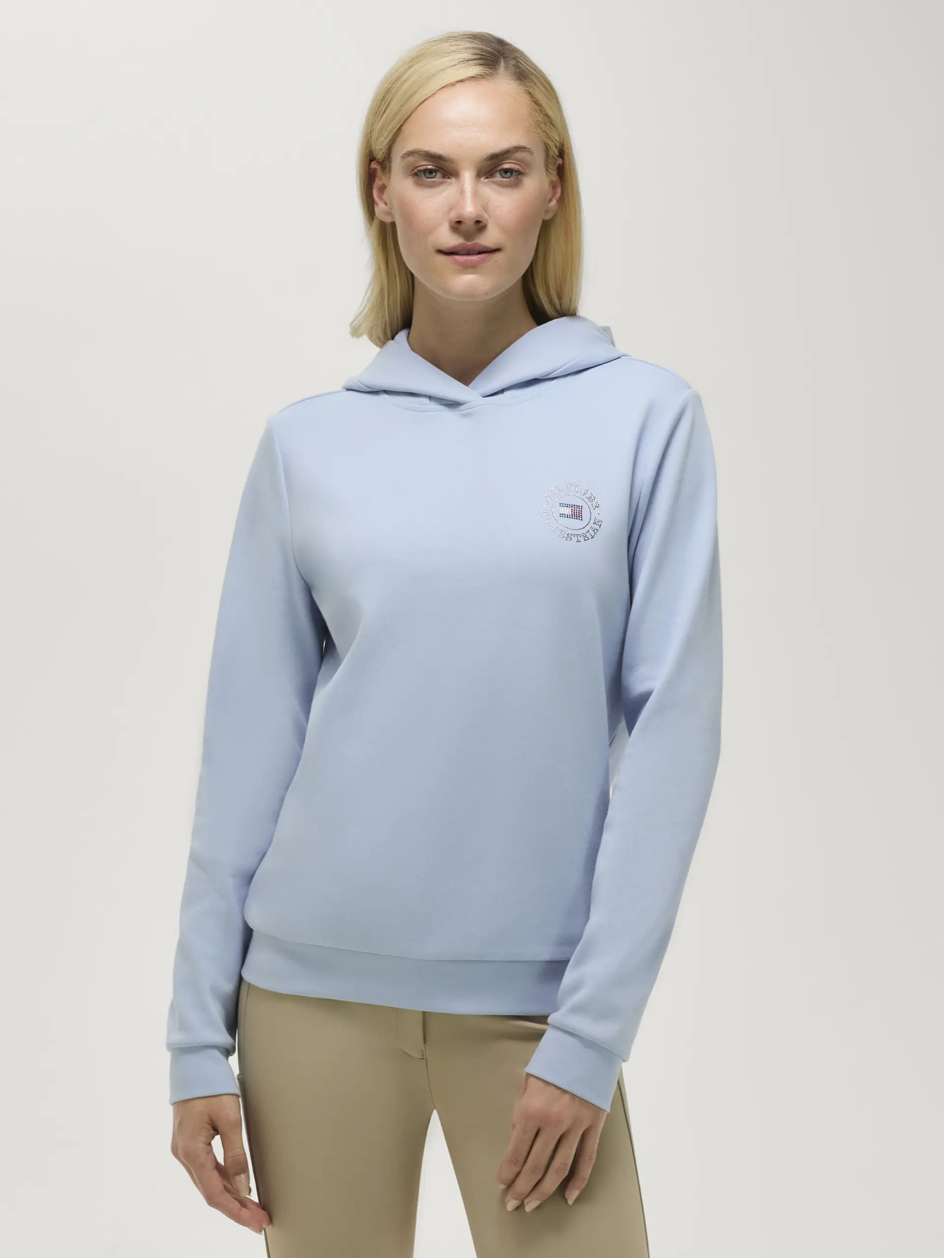 Damen Rhinestone Hoodie HOLLYWOOD Sommer 2026