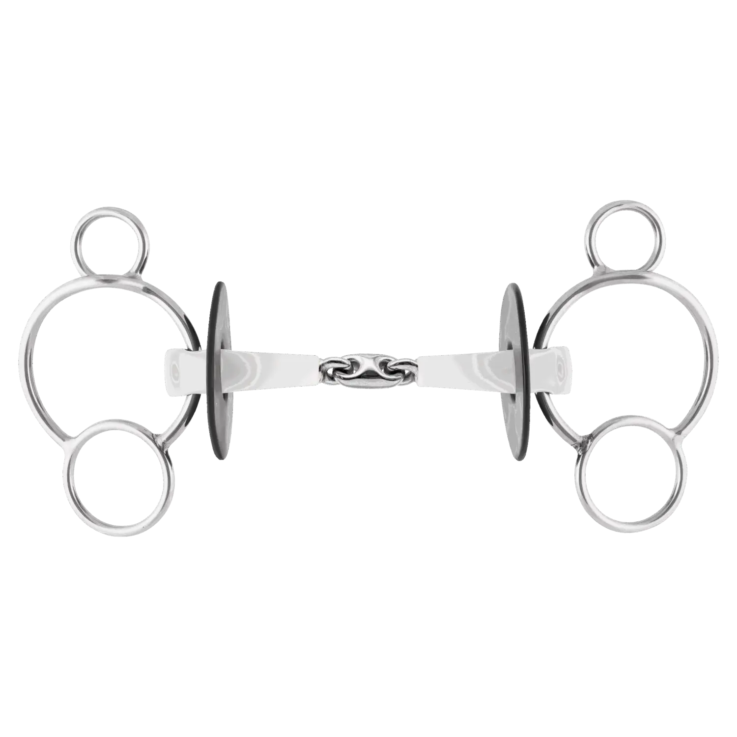 NATHE 3-Ring Gebiss 18 mm doppelt gebochen