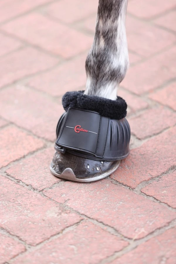 hoof boots RUBBER with teddy fleece