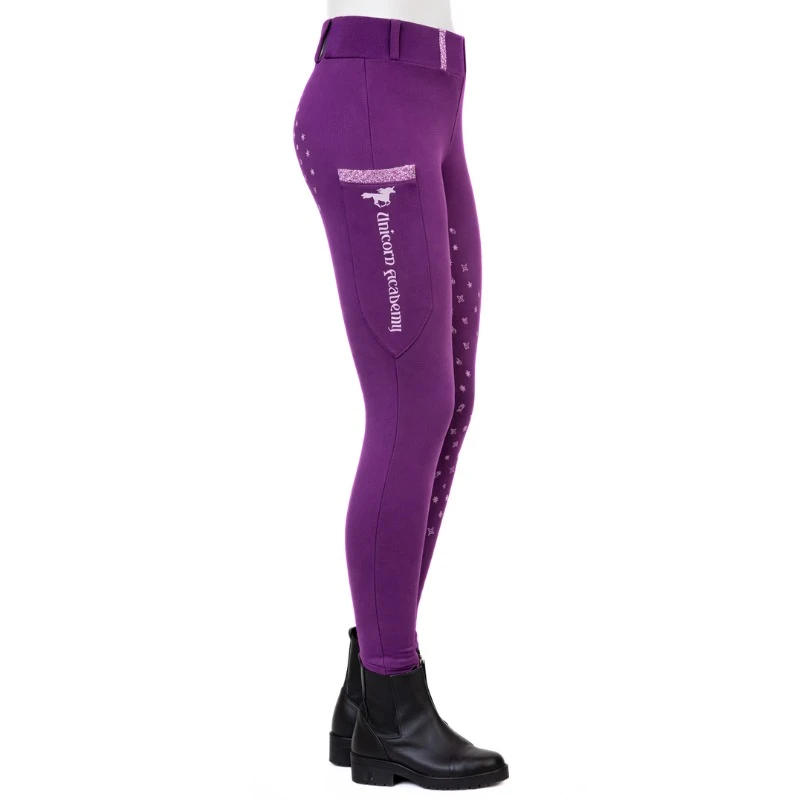 Reitleggings "Unicorn Academy" Glitzer
