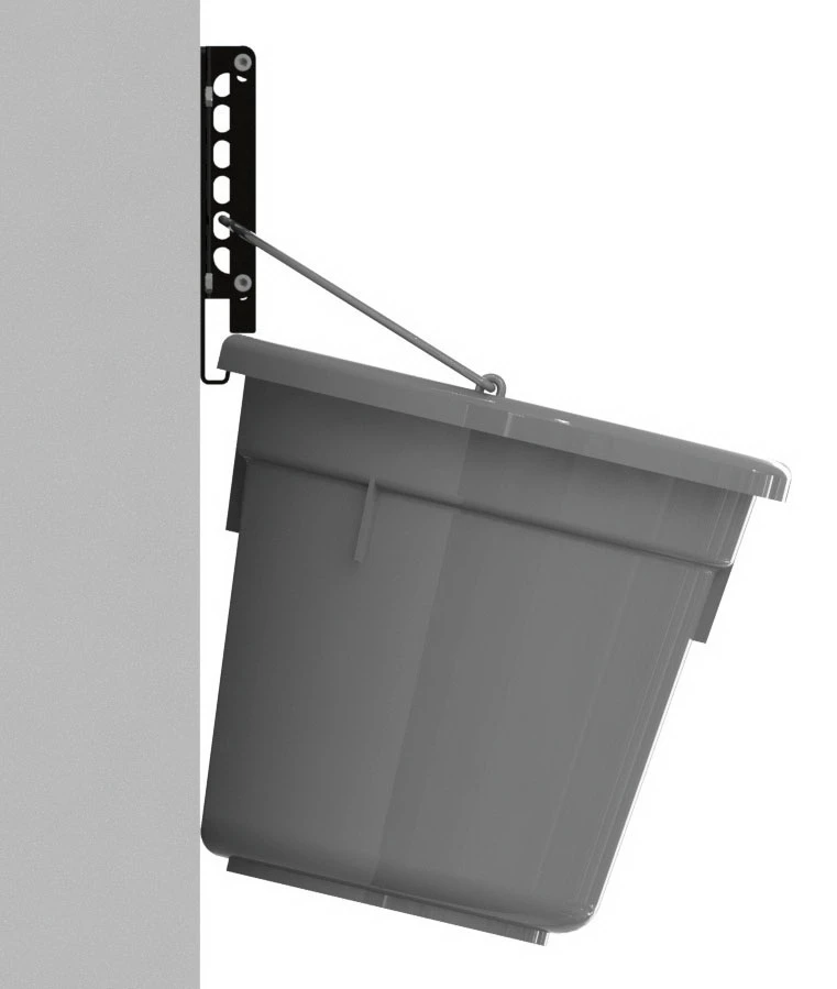 Safety wall bracket for FlatBack bucket