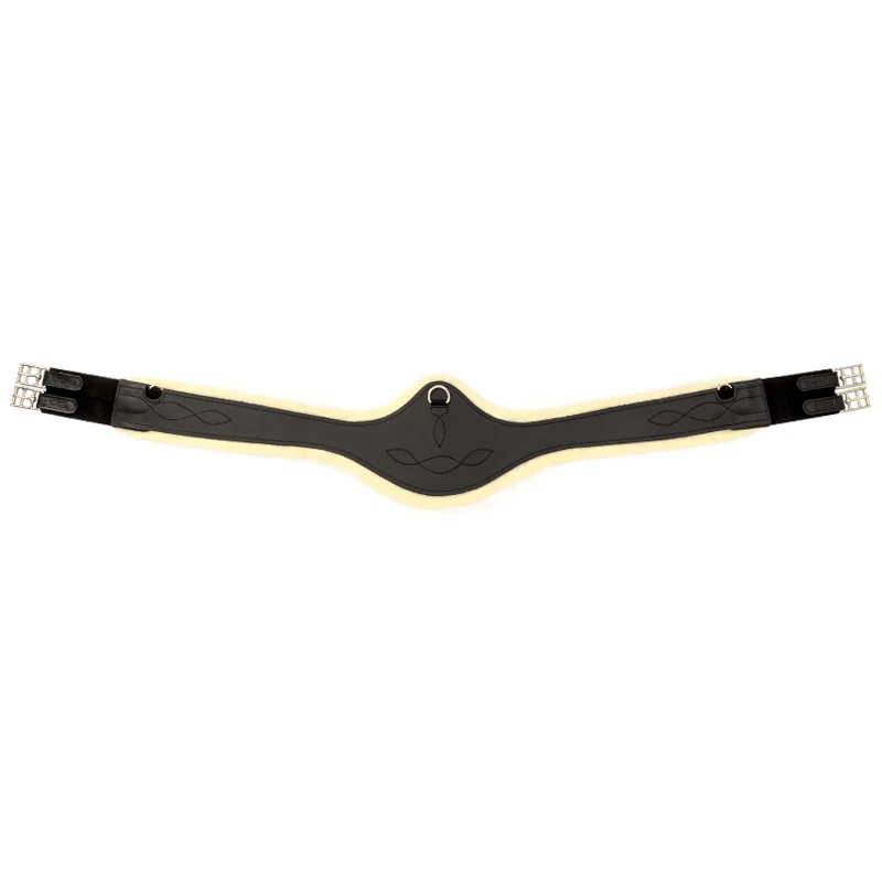 longgirth oiled leather "Casper" faux fur-elastic
