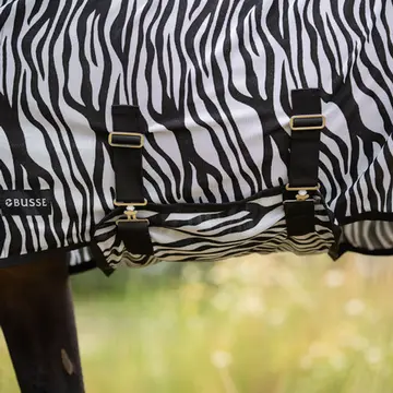 BUSSE Turnout Fly Sheet COMFORT FLEXI ZEBRA
