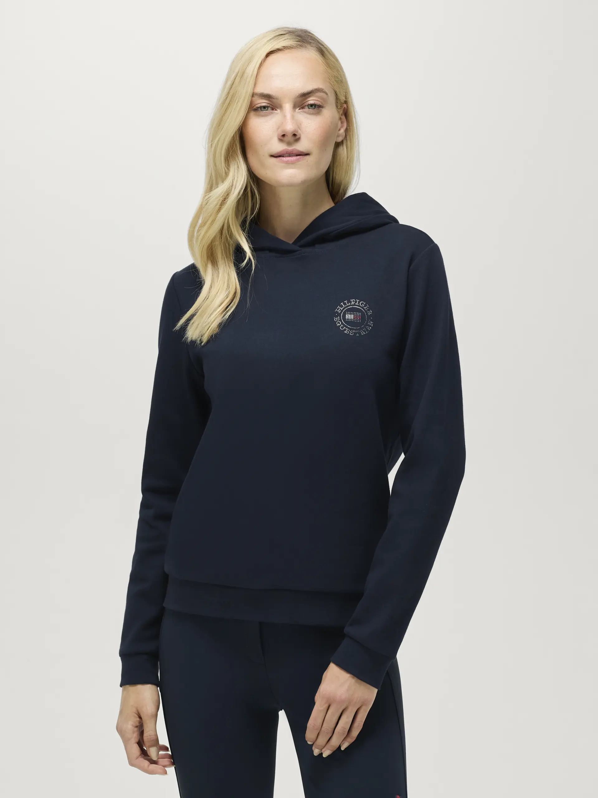 Damen Rhinestone Hoodie HOLLYWOOD Sommer 2026