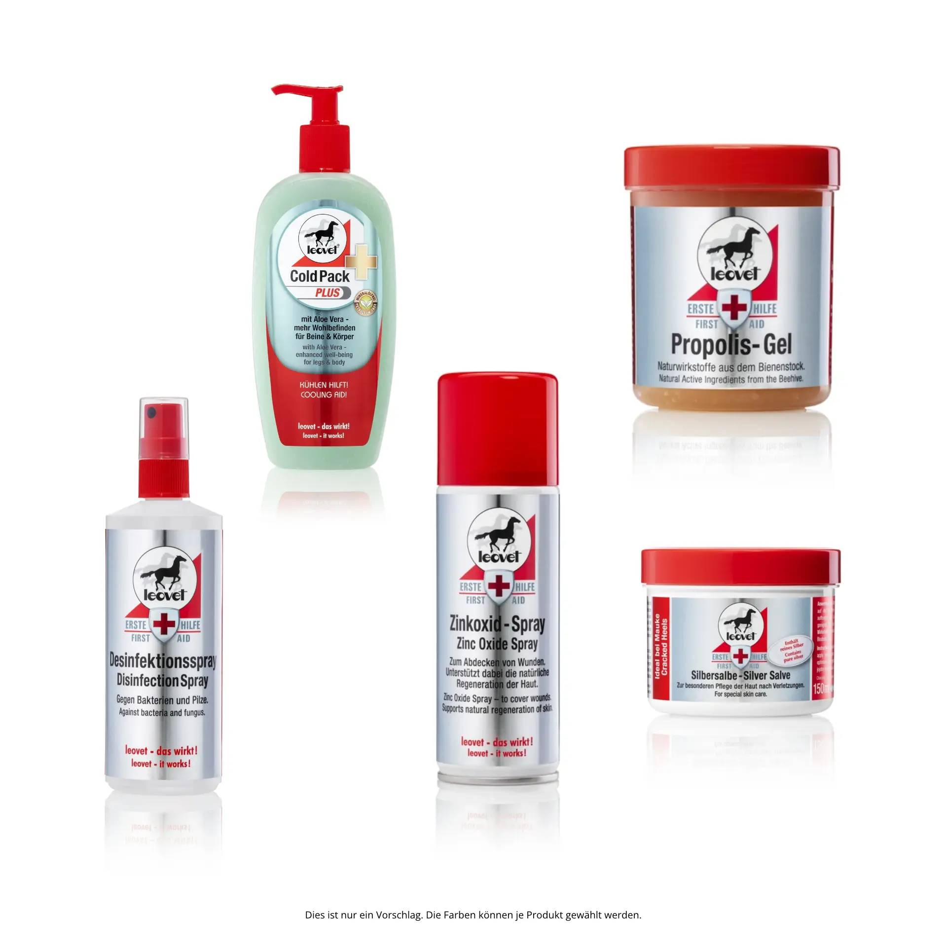 Stallapotheke Pferd – Erste-Hilfe-Set: Silbersalbe, Propolis Gel
