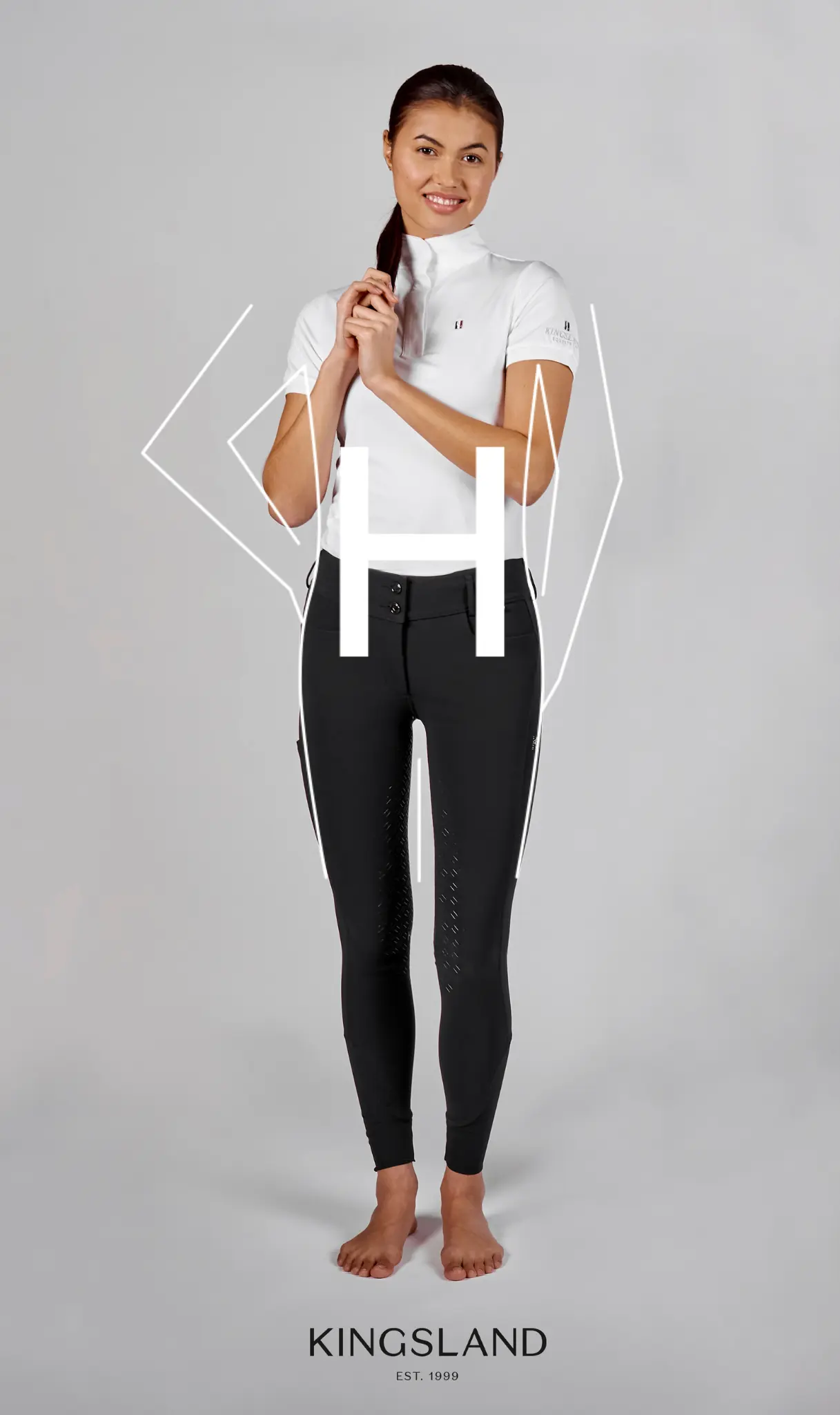 Kingsland HAX Shape H – Reithose für gerade Figur mit gleich breiten Schultern und Hüften