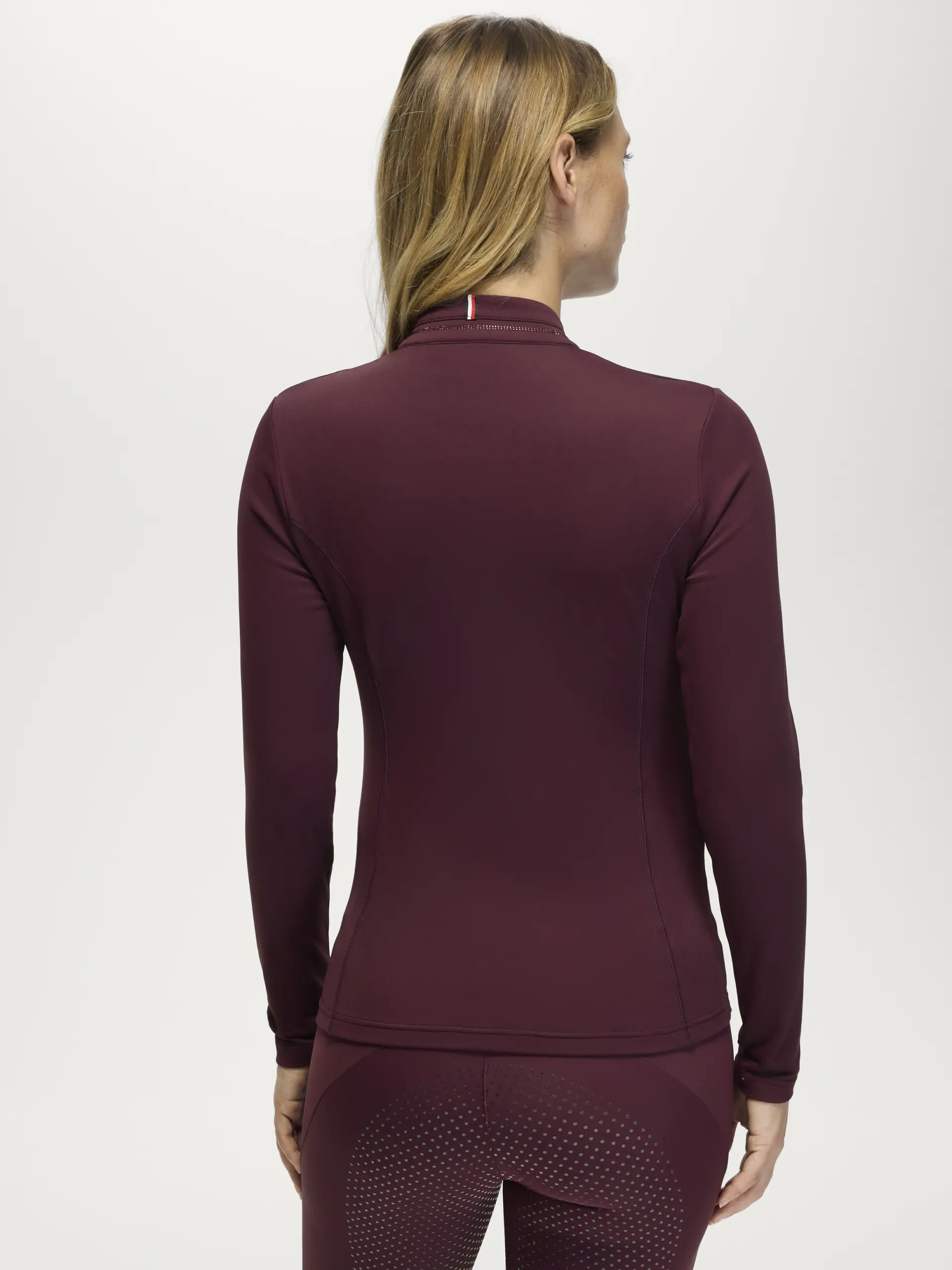 Damen 1/4 Zip Langarmshirt CADY mit Strass