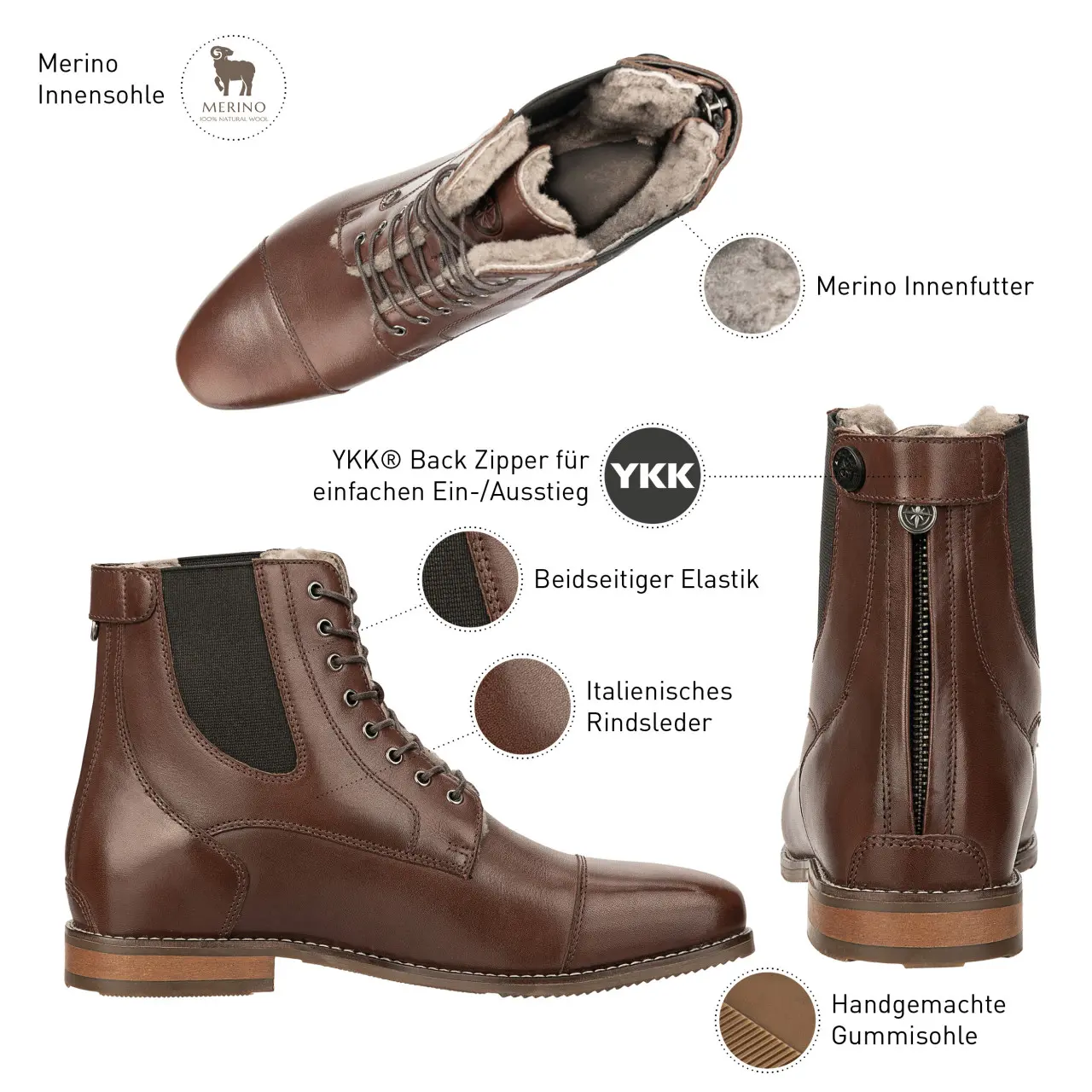 Stiefelette Florentina BZ LACE Merino
