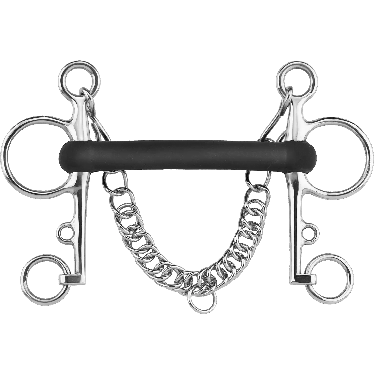 Pelham Stangengebiss Hartgummi 18 mm Hartgummi, starr