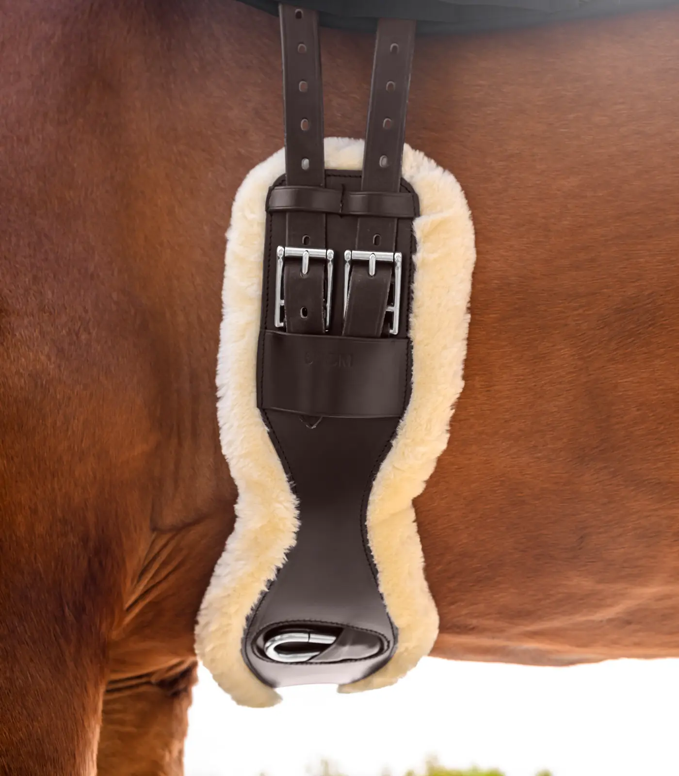 Waldhausen leather short girth with ECO Wool