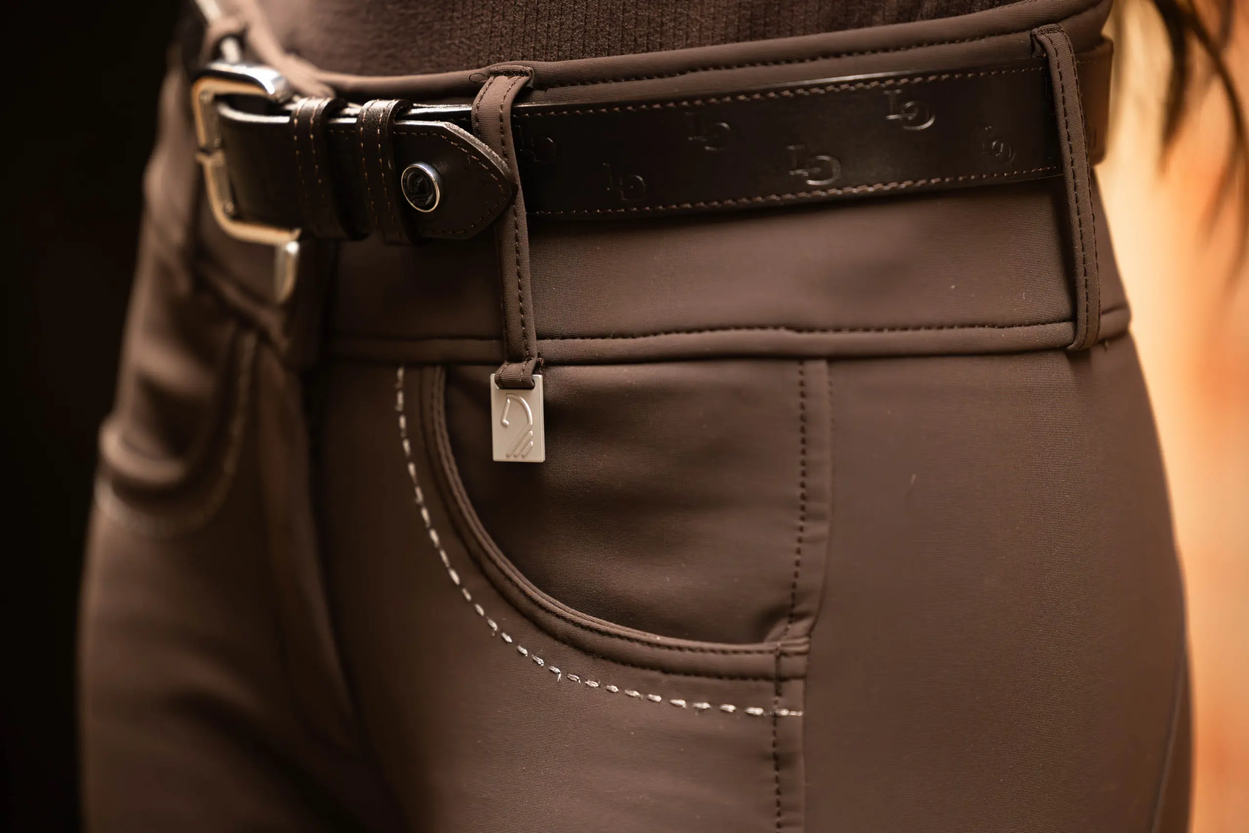 Leather belt AREZZO