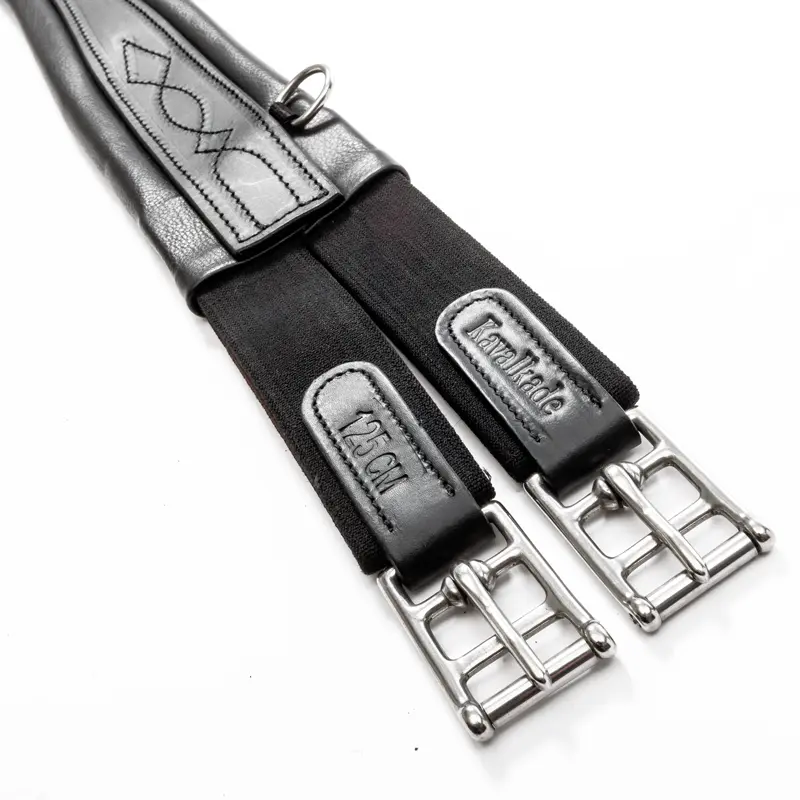 KAVALKADE Oiled Leather Longgirth "Foster Classic", with elast