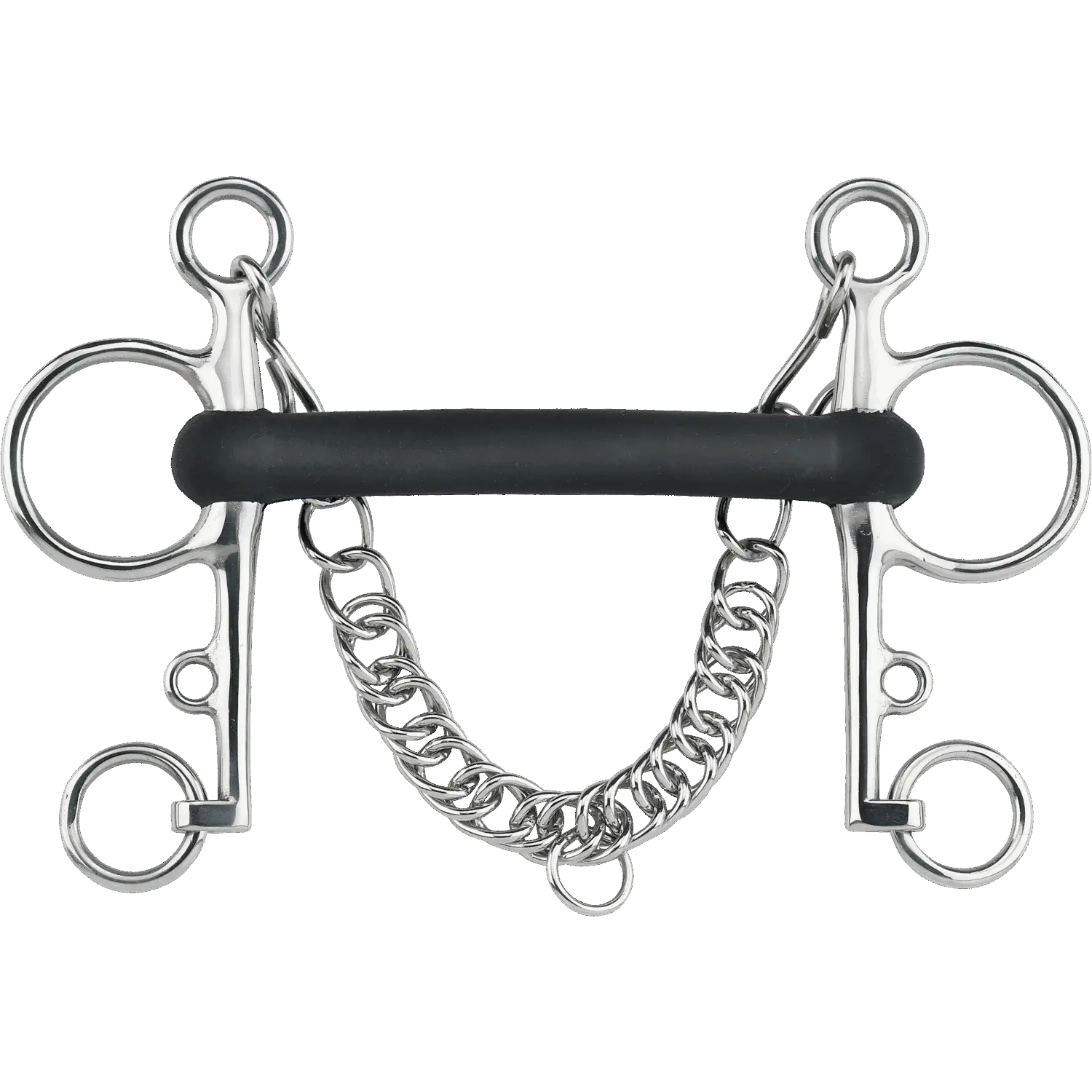 Pelham Stangengebiss 18mm - Gummi, flexibel
