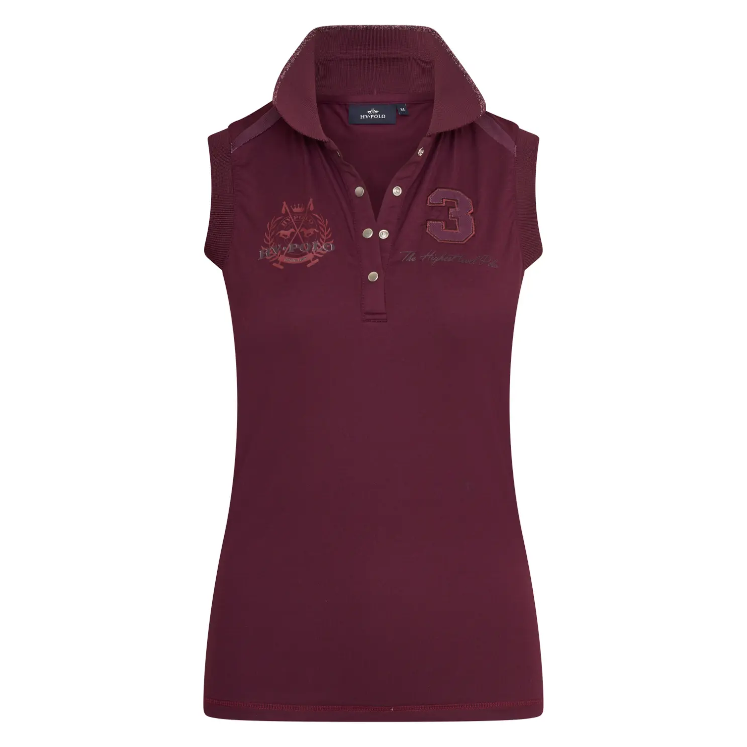 Damen Polo Shirt ärmellos HVPFavouritas Tech Luxury