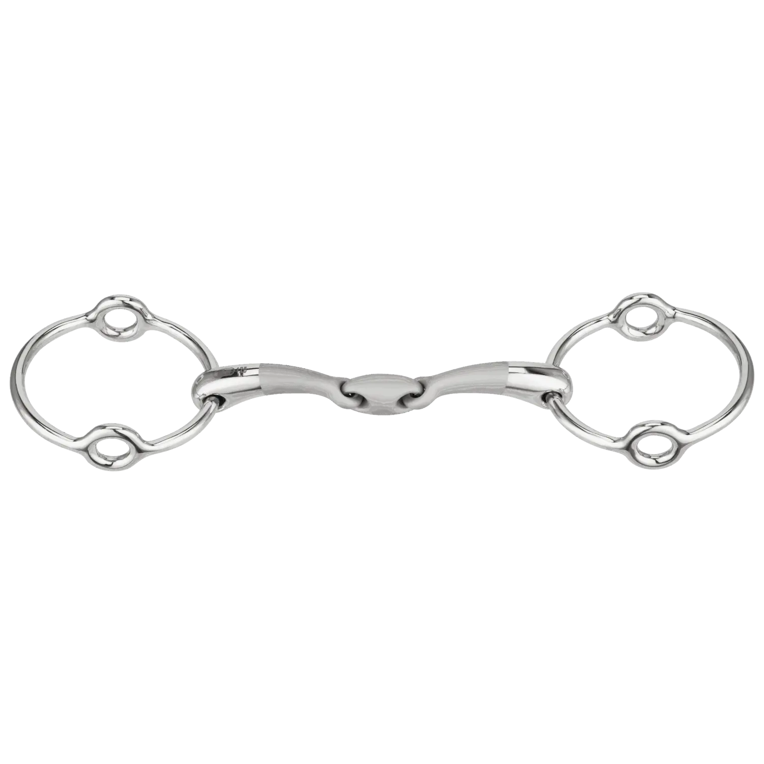 SATINOX gag bit 14 mm double jointed