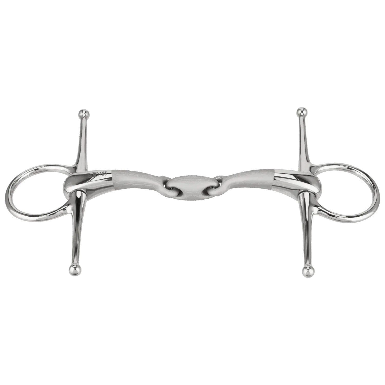 SATINOX full cheek bit 14 mm double jointed