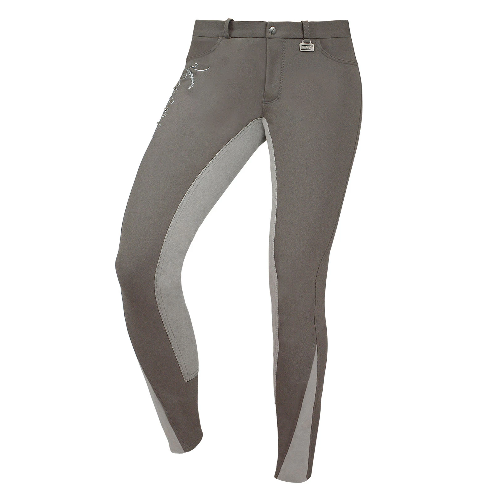 SALE Reithose Merkur, dunkelgrau/hellgrau, Gr