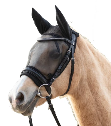 Waldhausen Fliegenmaske Ride, Warmblut extra groß, schwarz