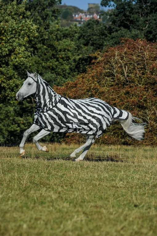 BUCAS Buzz-Off fly sheet Zebra full-neck