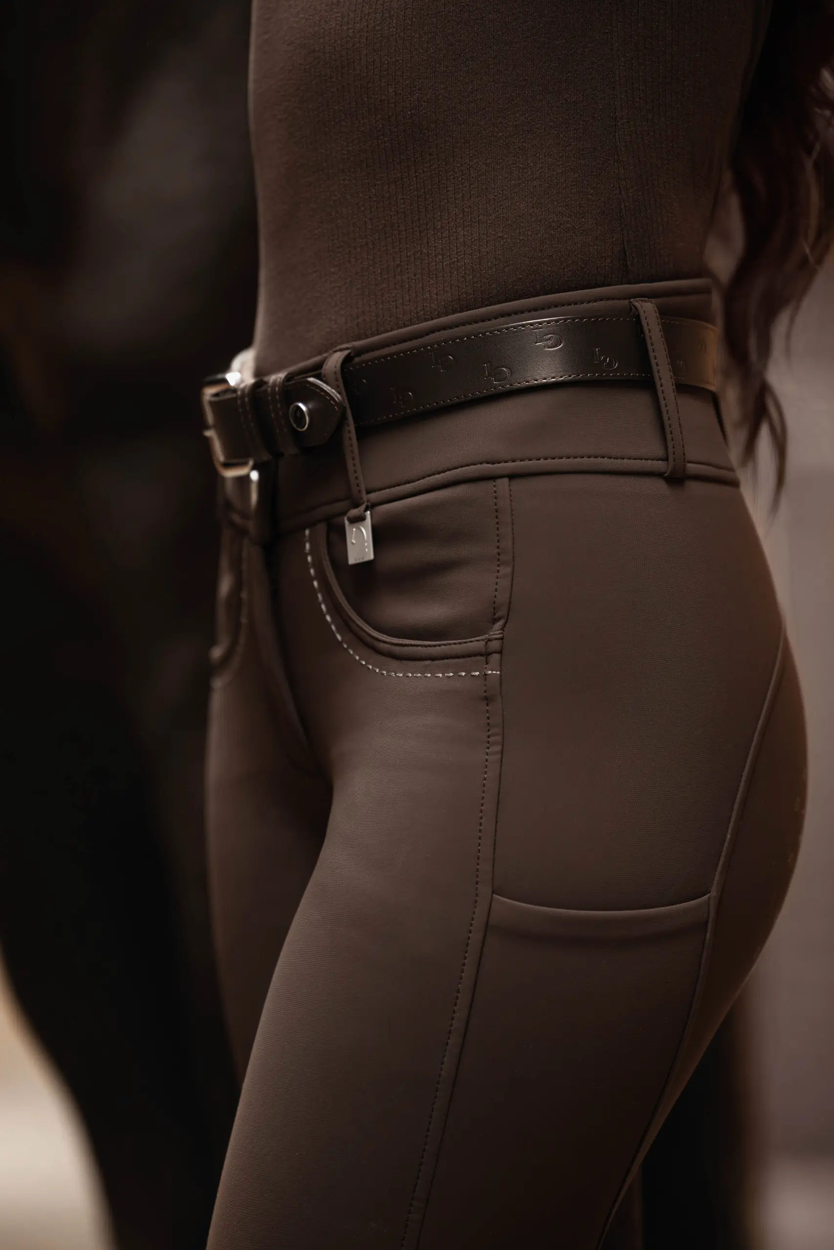 Leather belt AREZZO