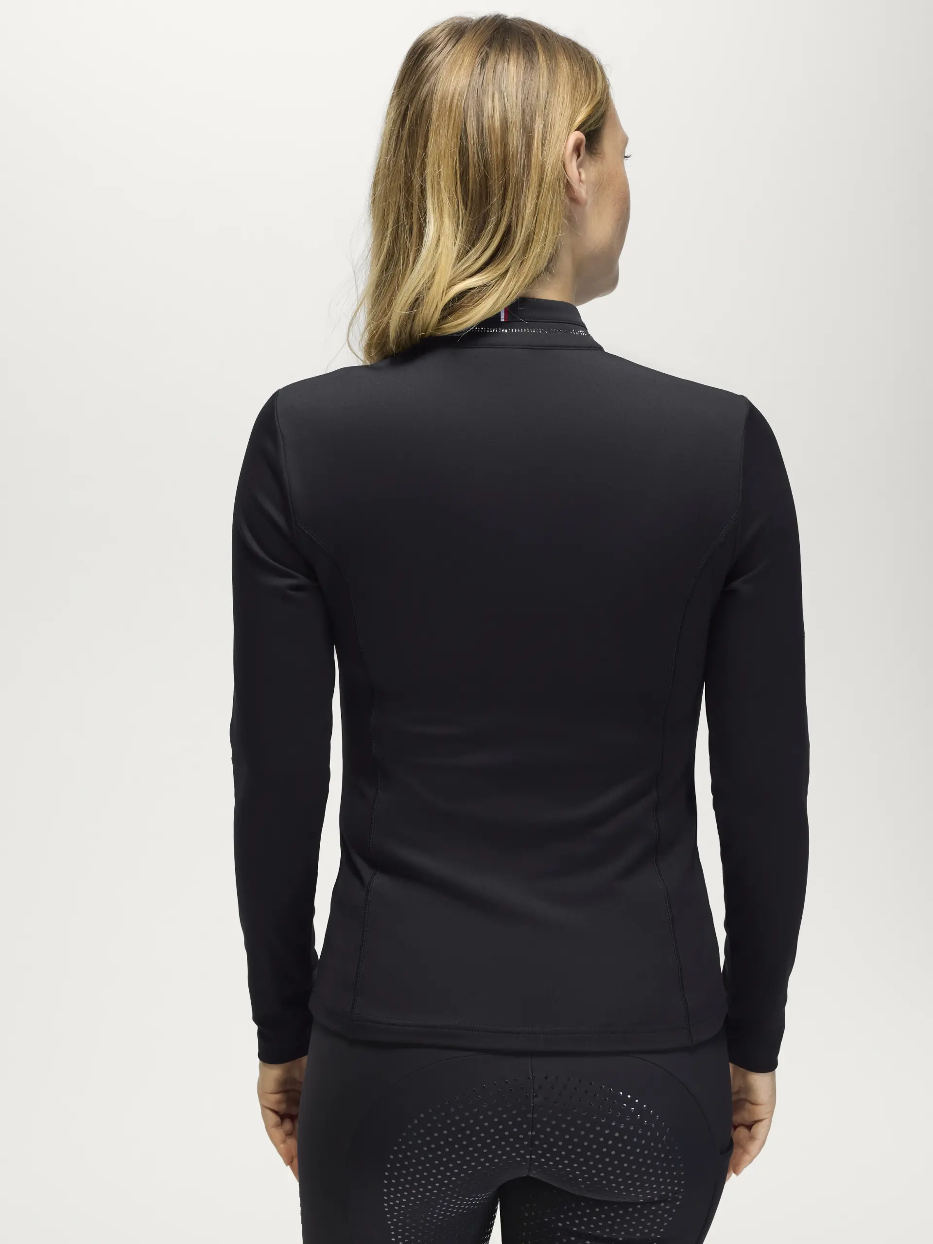 Damen 1/4 Zip Langarmshirt CADY mit Strass