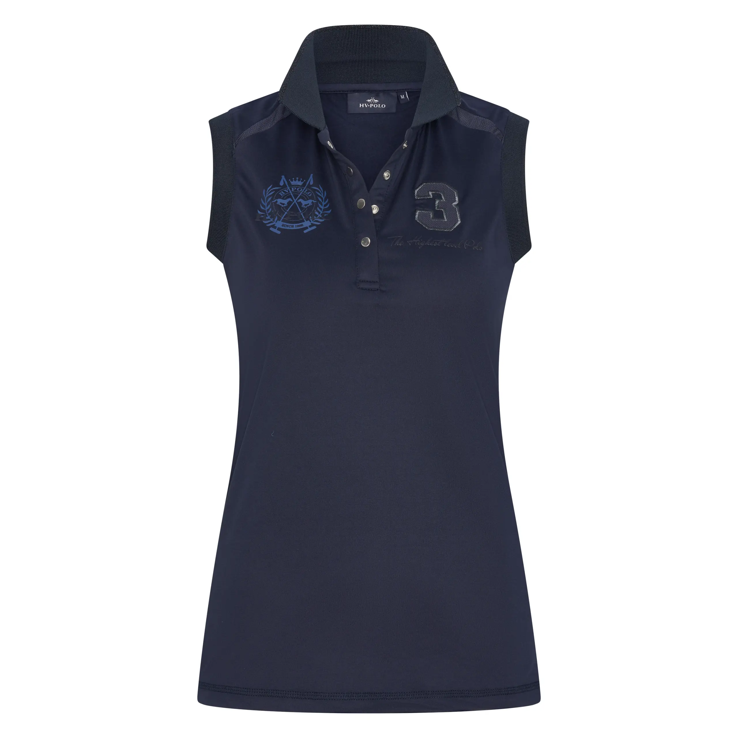 Damen Polo Shirt ärmellos HVPFavouritas Tech Luxury