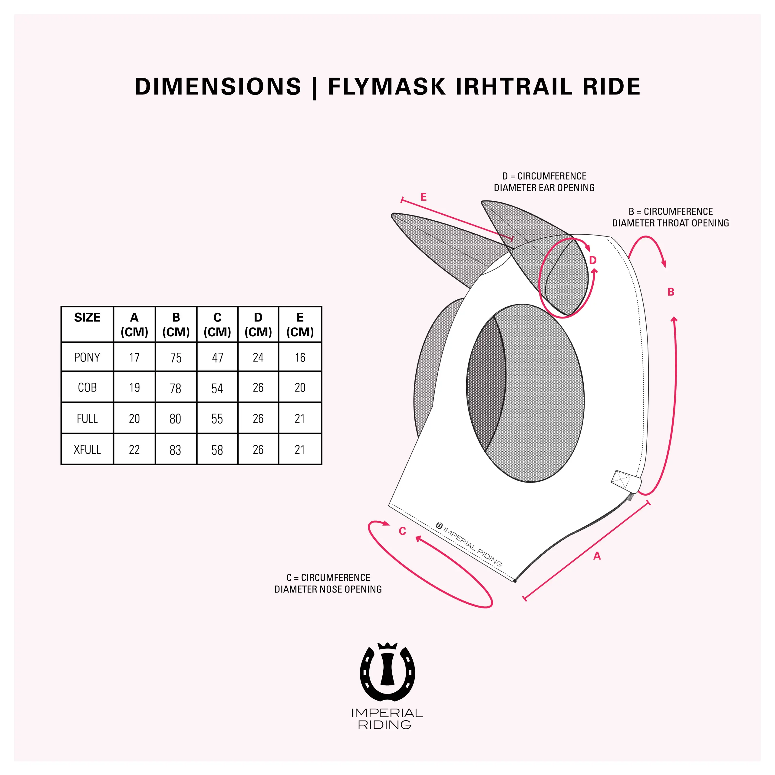 Fliegenmaske IRHTrail ride basic Sommer 2026