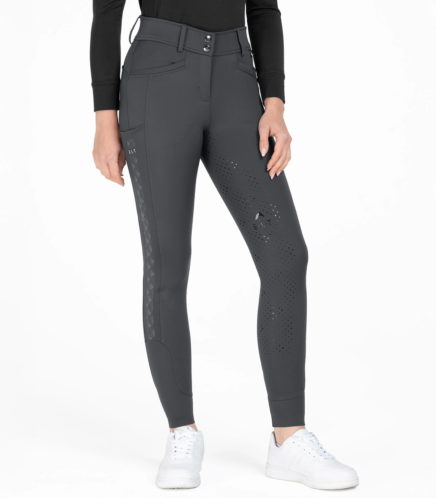 Reflektierende Damen Vollbesatz-Reithose