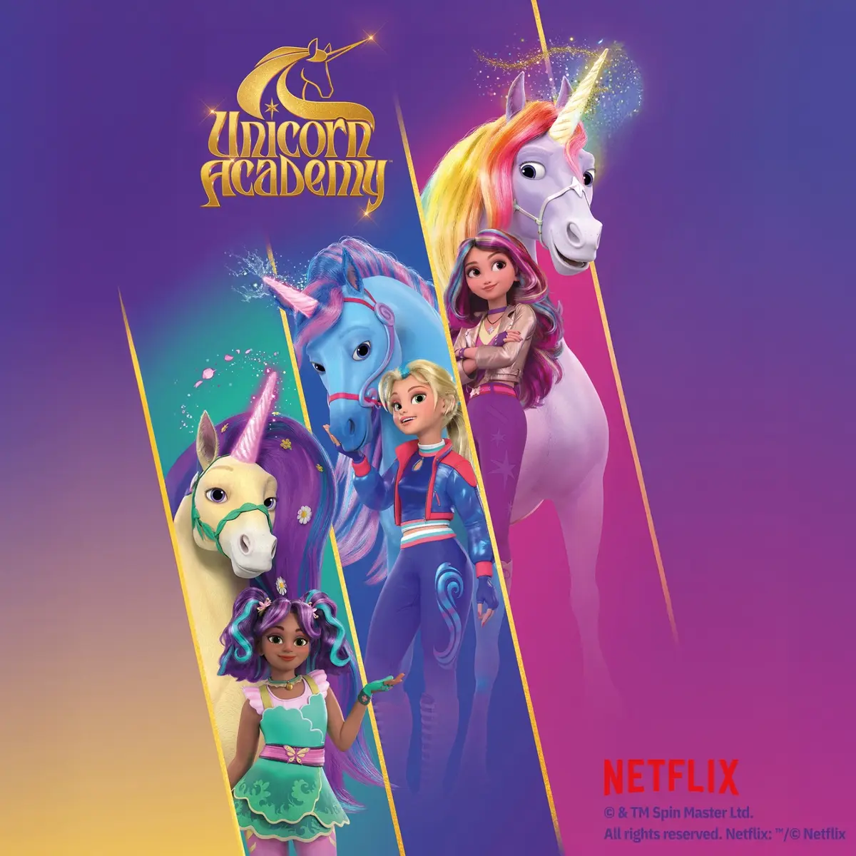Halfter "Unicorn Academy"-Glitzer
