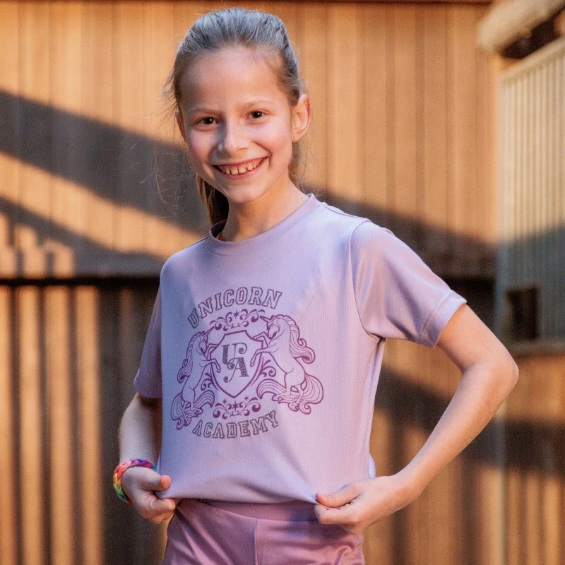 T-Shirt "Unicorn Academy" Glitzer