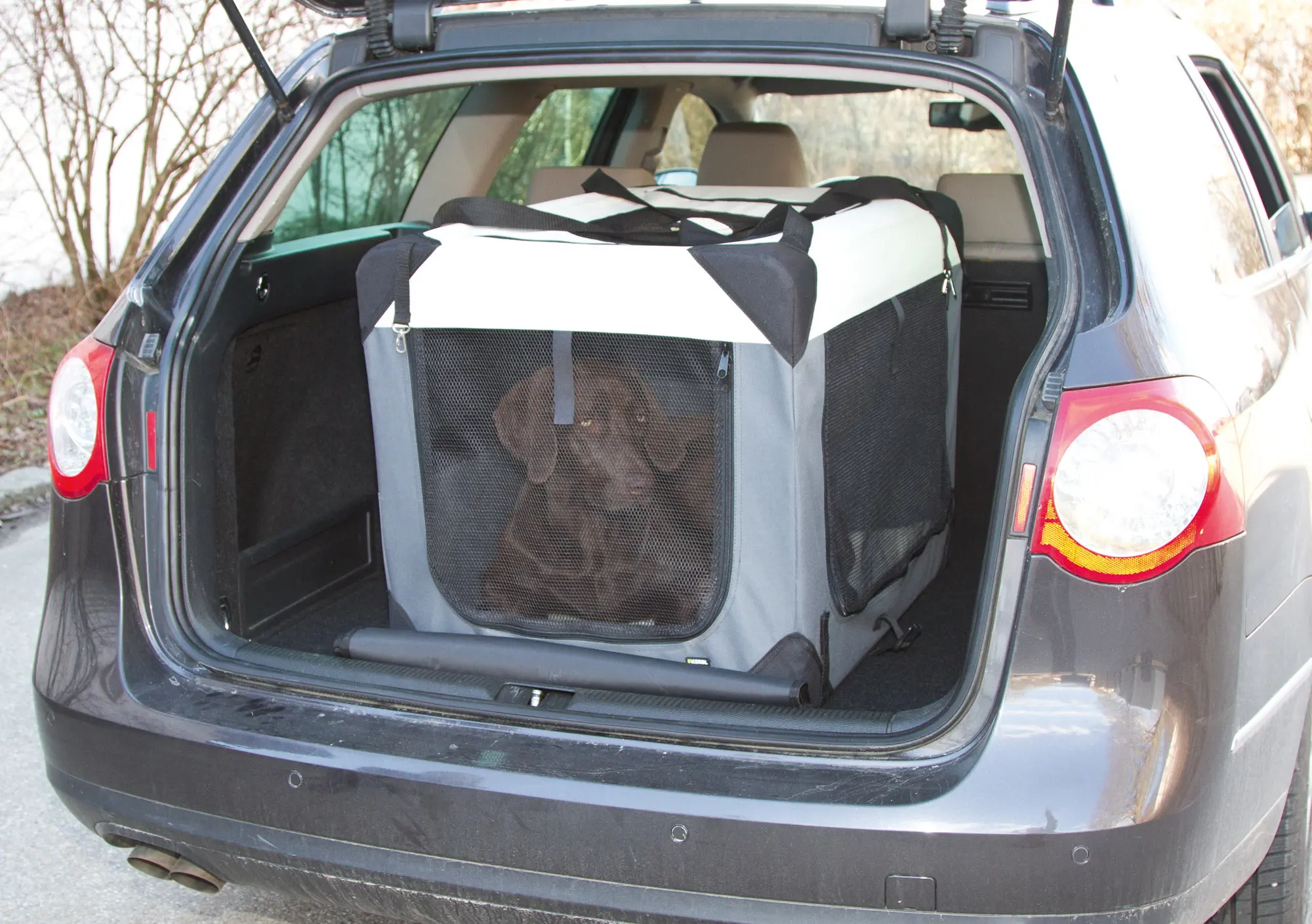 Transportbox Journey, 70x52x52cm, grau/beige