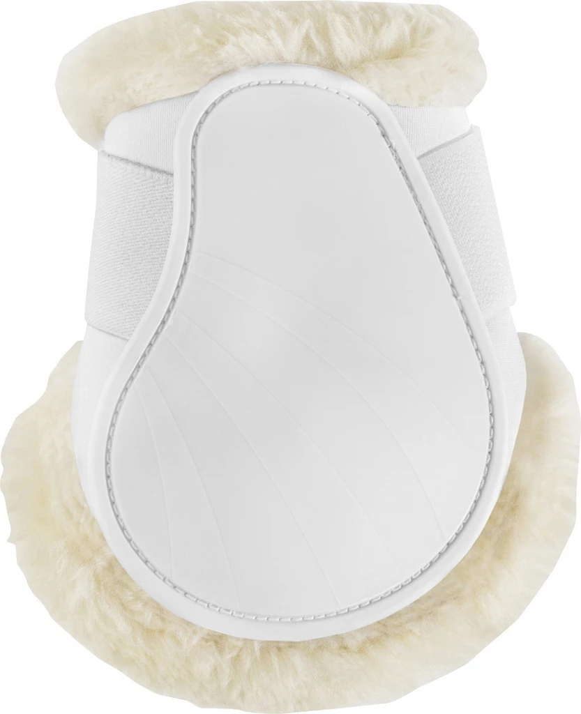 Fetlock boots with synth. fake-fur rim