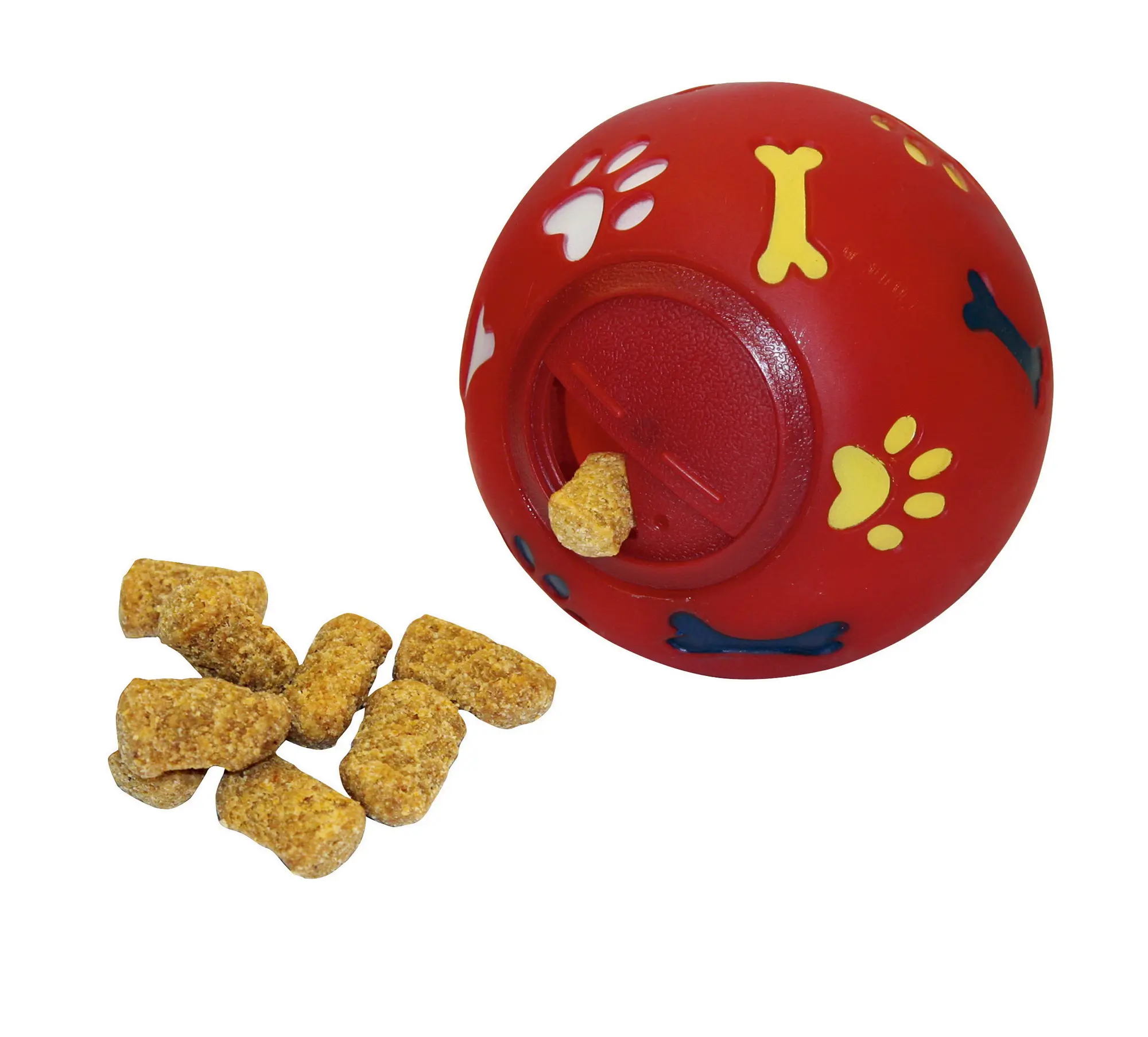 Dog snack ball ø 11cm, red