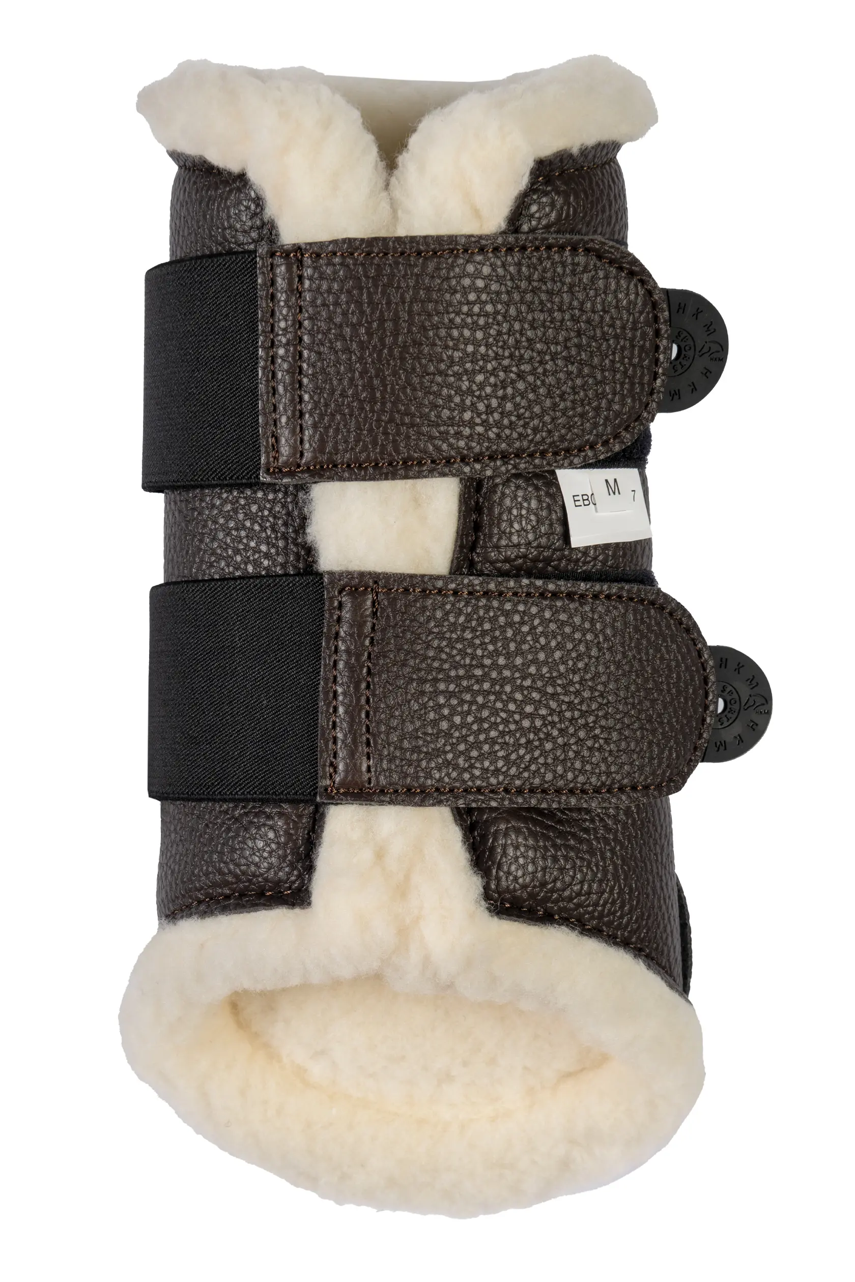 HKM Sports Gamaschen COMFORT PREMIUM FUR II, L, dunkelbraun