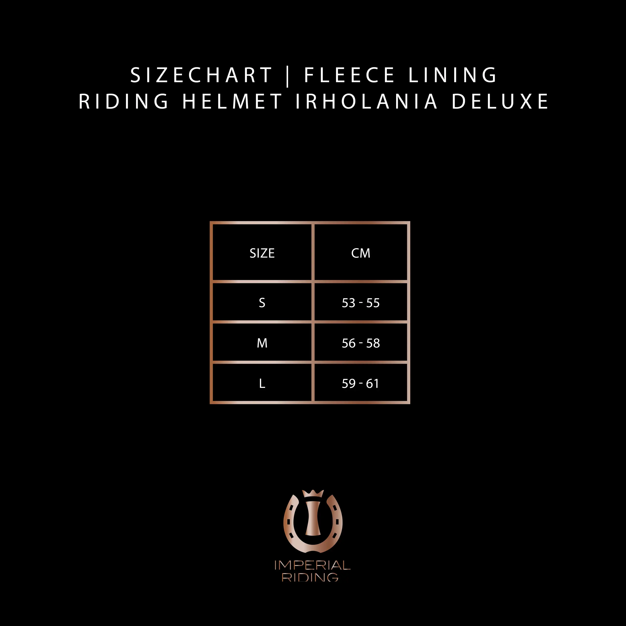 Fleece-Liner for riding helmet IRHOlania Deluxe
