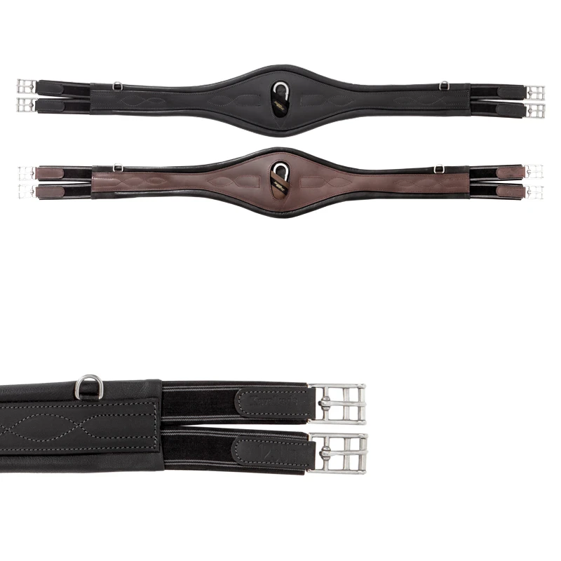 KAVALKADE Oiled Leather Longgirth "Foster Comfort", with elast