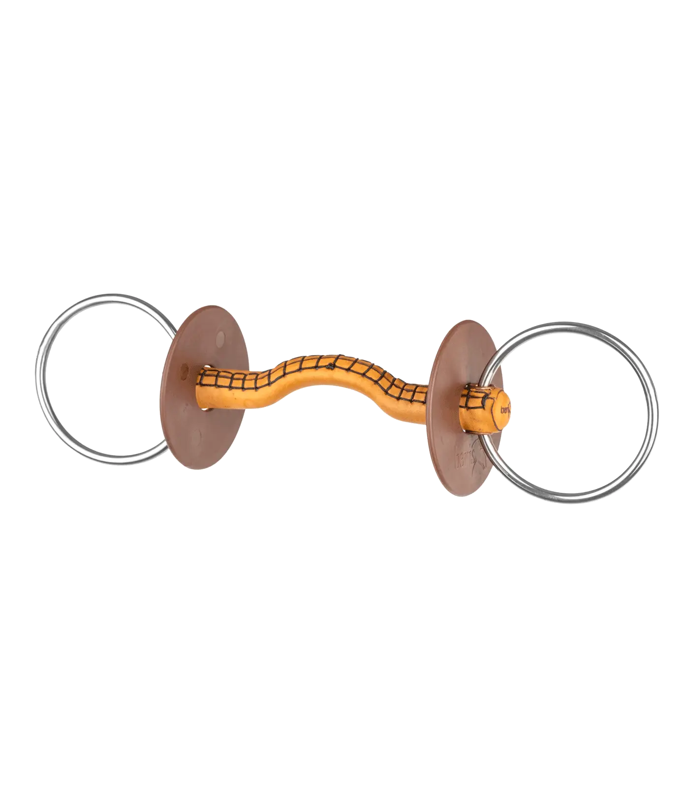 beris snaffle bit, Leatherbar Konnex, soft, R 7,5cm