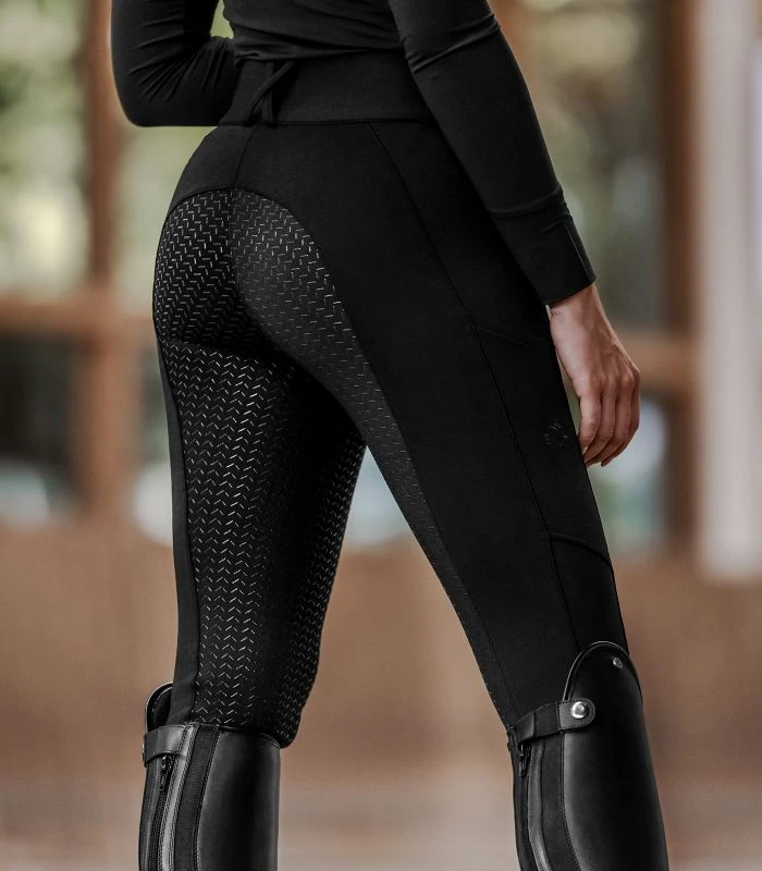Damen Reithose Essential High Waist Silikon