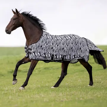 BUSSE Turnout Fly Sheet COMFORT FLEXI ZEBRA