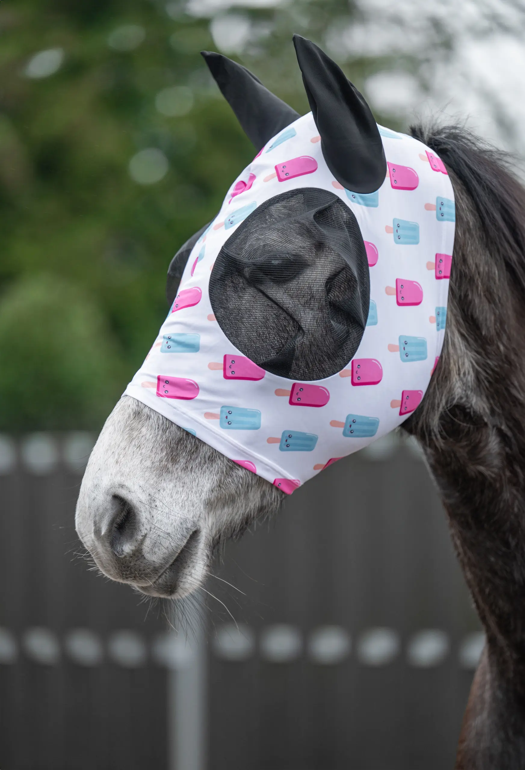 Anti-fly mask -Ice Cream-