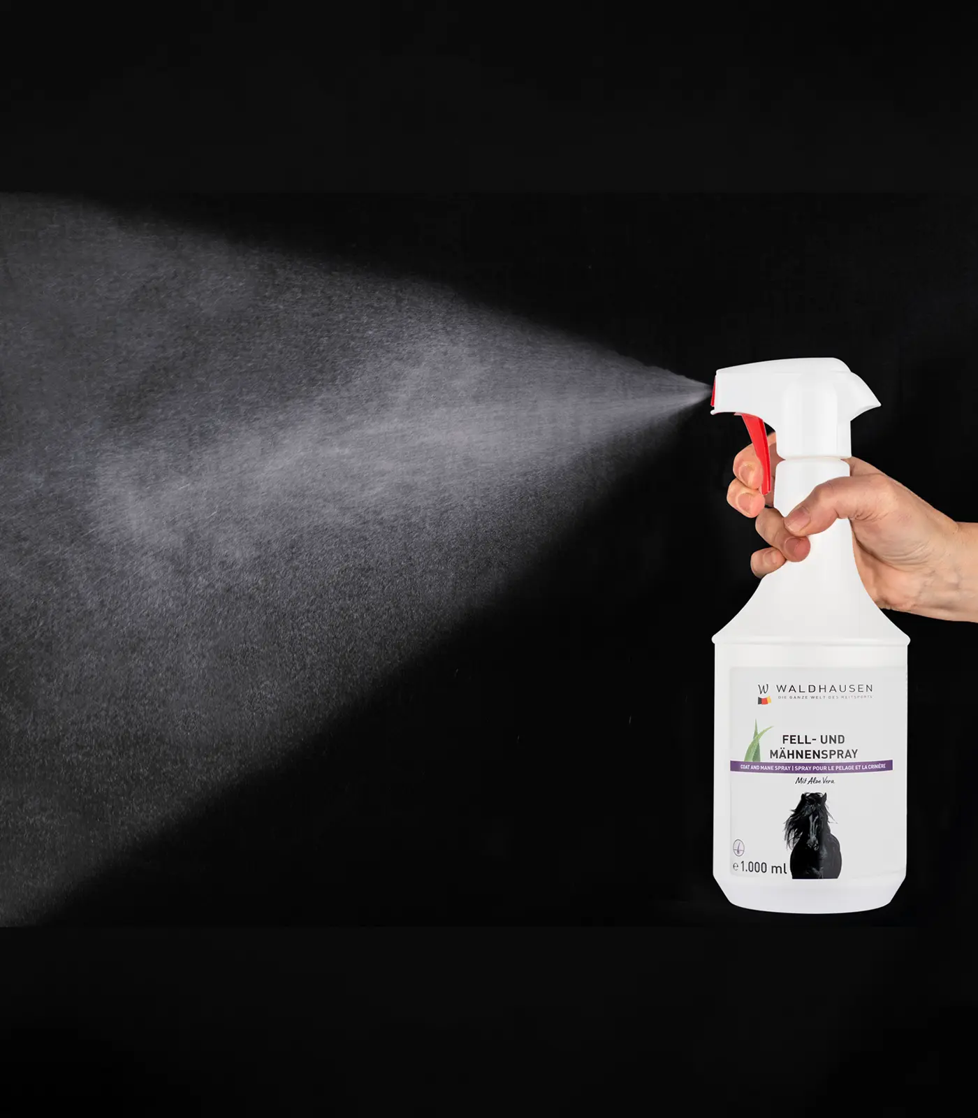 coat and mane spray with aloe vera