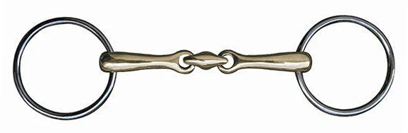 Unterlegtrense, doppelt gebrochen, Argentan,14 mm
