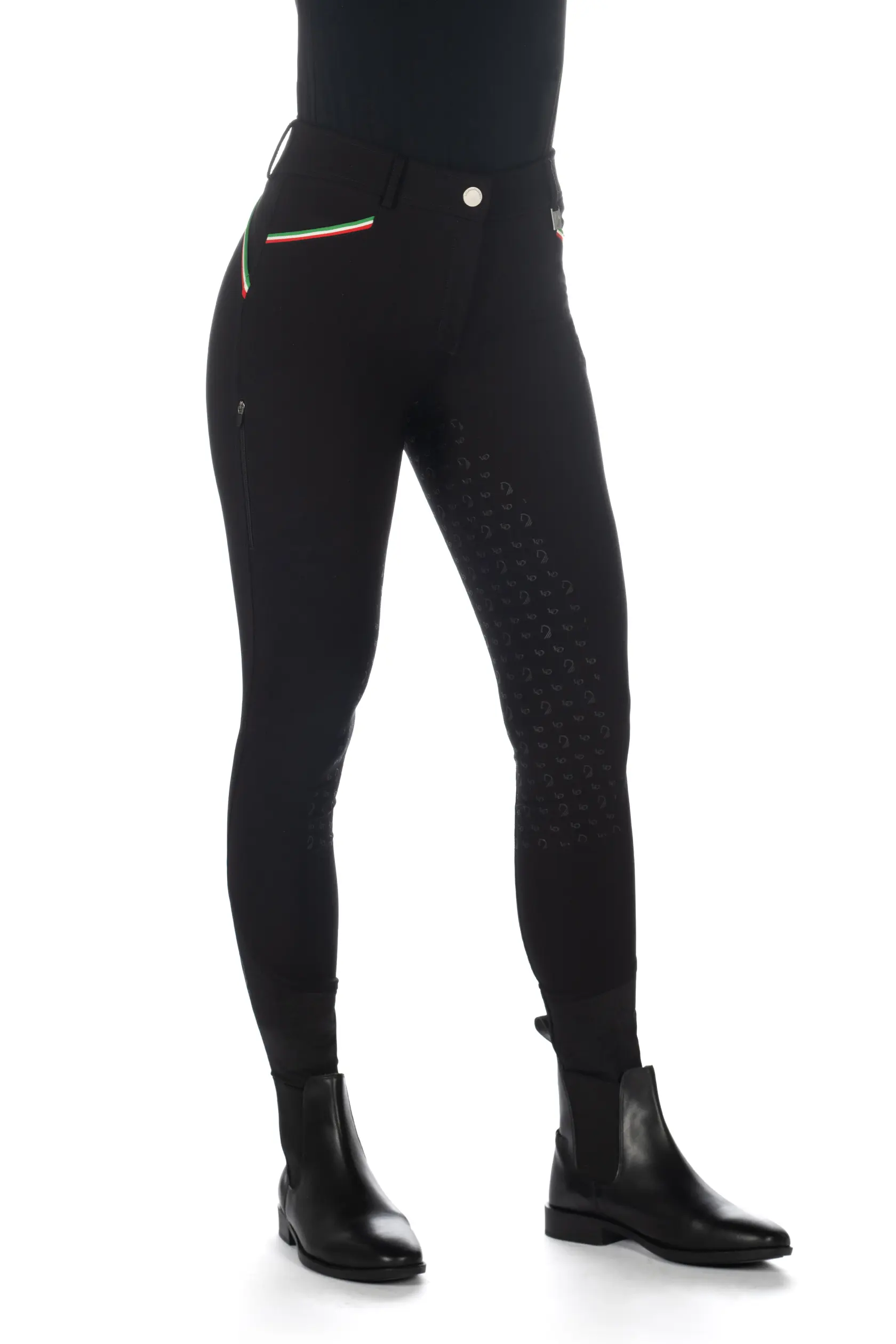 Damen Reithose LIVIGNO SPORTIVE Silikon-Vollbesatz