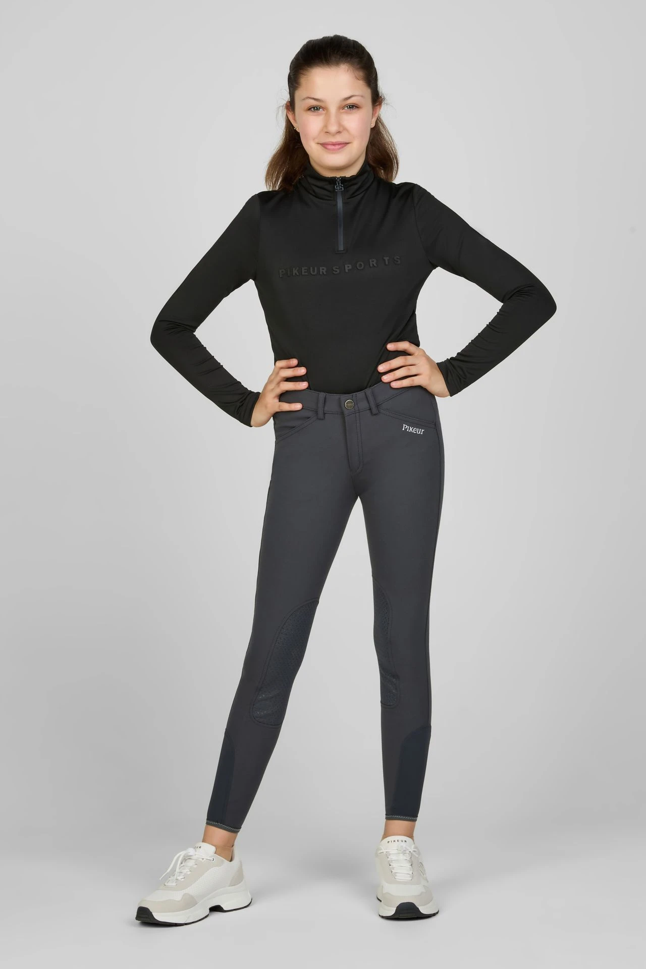 Kinder/Jugend Kniebesatz Reithose BROOKLYN GRIP