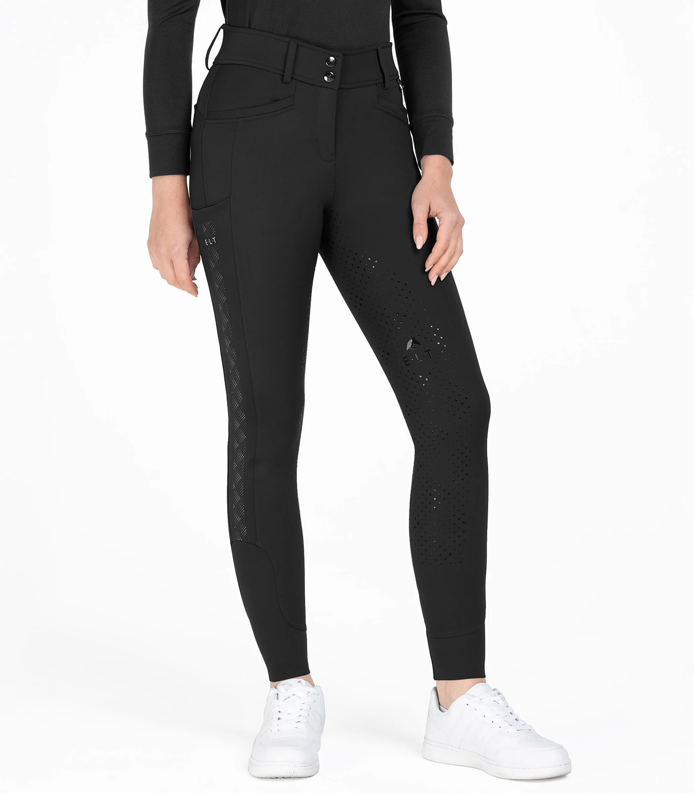 Reflektierende Damen Vollbesatz-Reithose